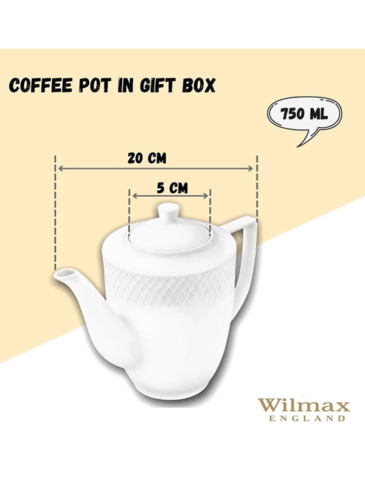 Wilmax Kaffeekanne in Weiß - 750 ml günstig kaufen onesize