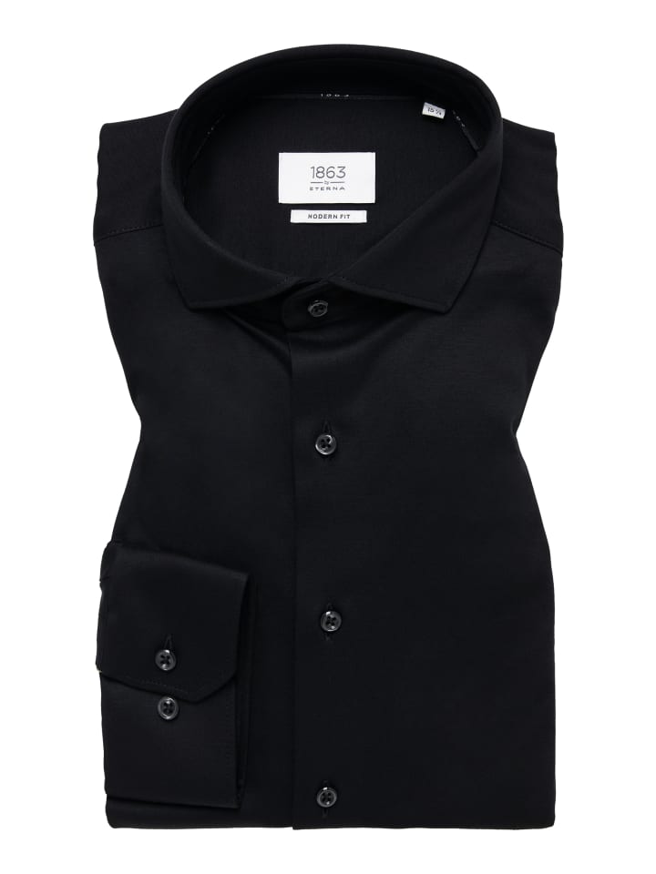 Eterna Hemd MODERN FIT in schwarz günstig kaufen