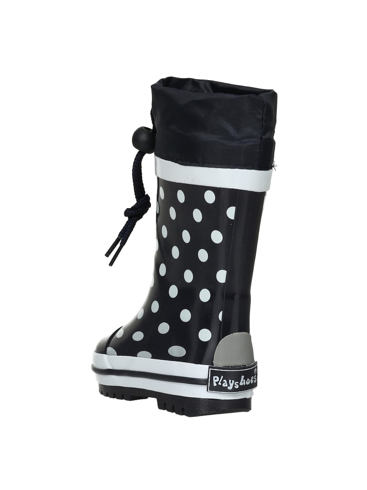 Playshoes Gummistiefel Punkte in Marine günstig kaufen