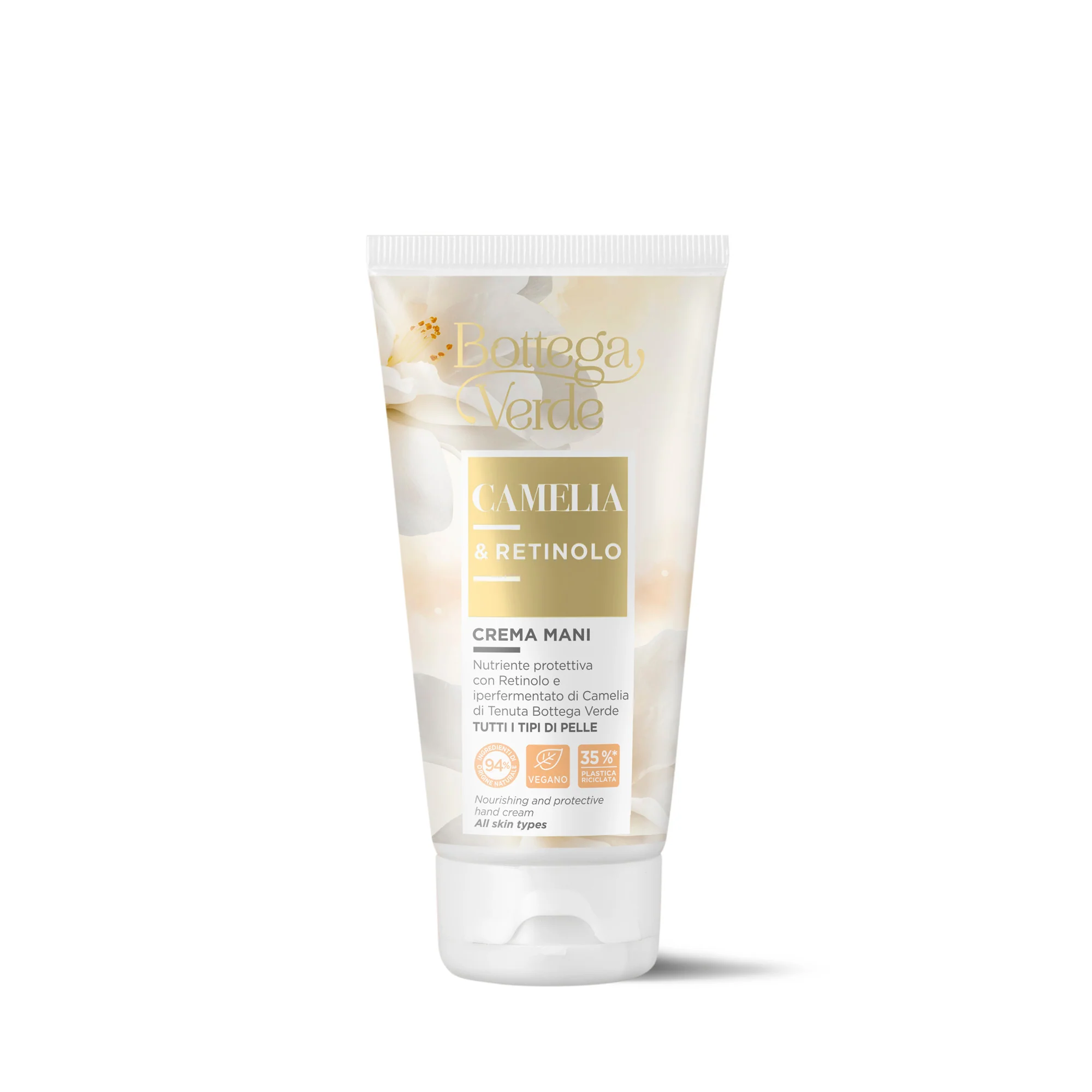 Crema de manos nutritiva y protectora con camelia y retinol - Tratamiento para manos