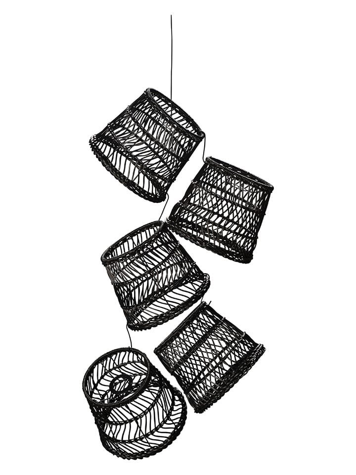 Konstsmide 5er-Set: Lampenschirme für Lichterketten in Schwarz - (H)20 x Ø 15 cm günstig kaufen onesize