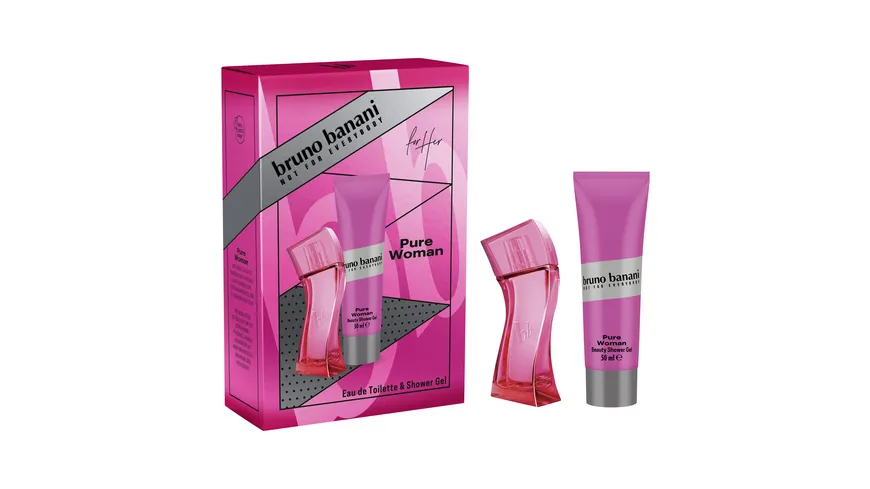 bruno banani Pure Woman Eau de Toilette + Duschgel Geschenkpackung