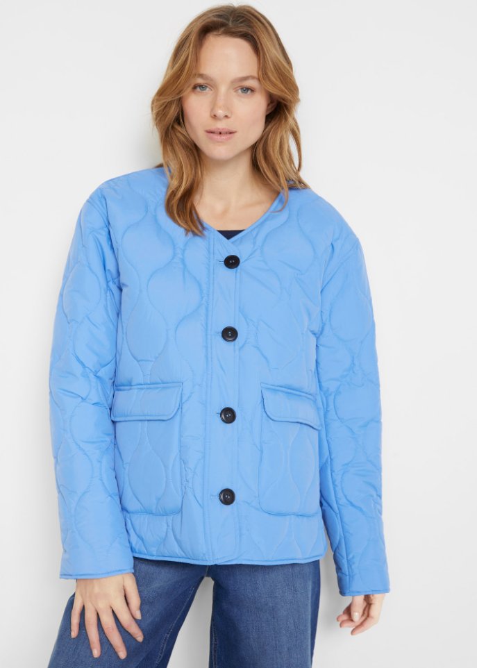 Oversize Steppjacke mit recyceltem Polyester
