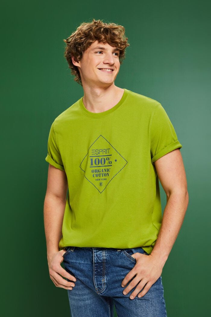 Baumwoll-T-Shirt mit Logoprint