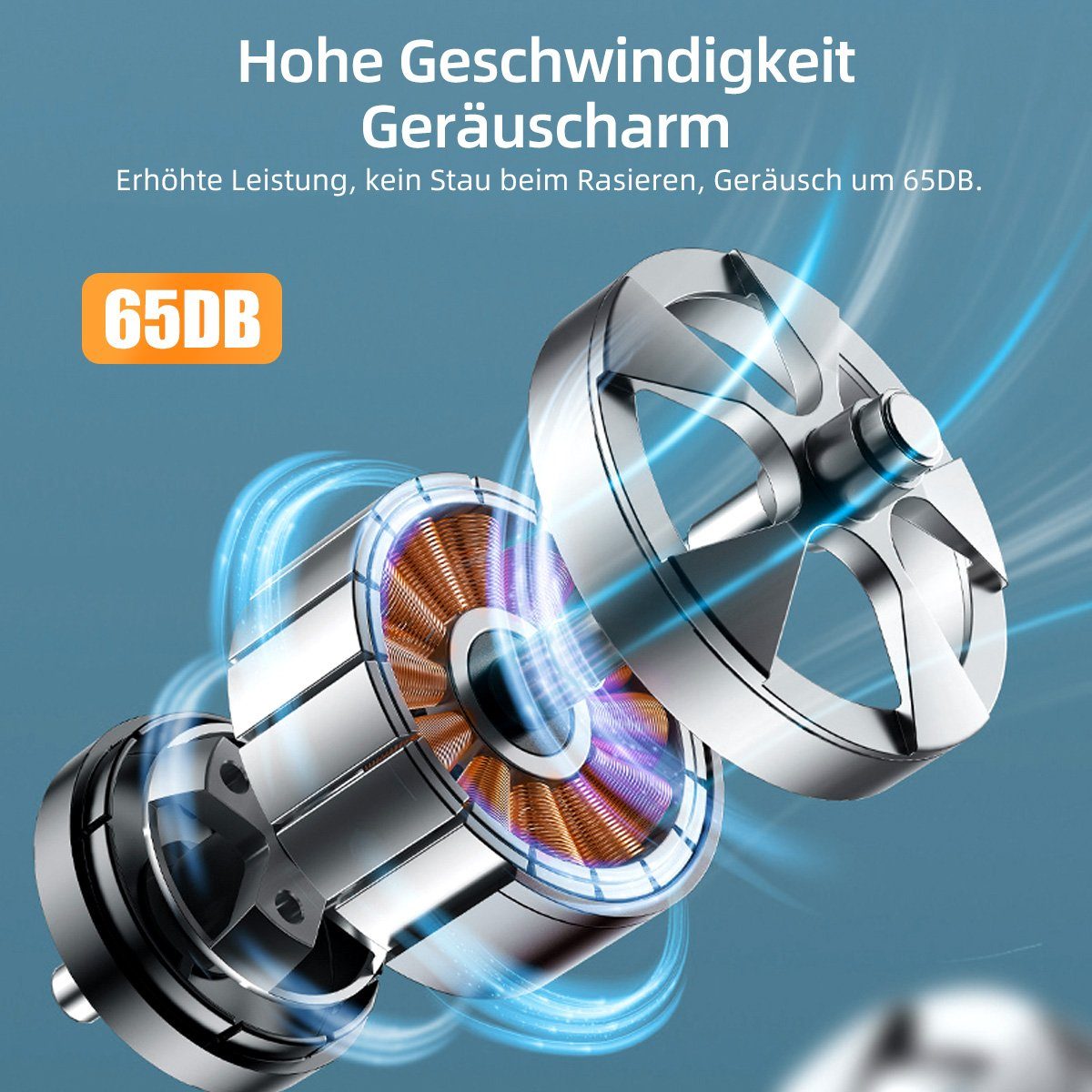 7Magic Glatzen-Rasierer Herren elektrisch Rasierer Elektrorasierer, Bartschneider, mit 6 Scherköpfe, 5 in 1 Bart Nasenhaar Trimmer Pflege Kit, IPX6 Wasserdichter, LCD Display