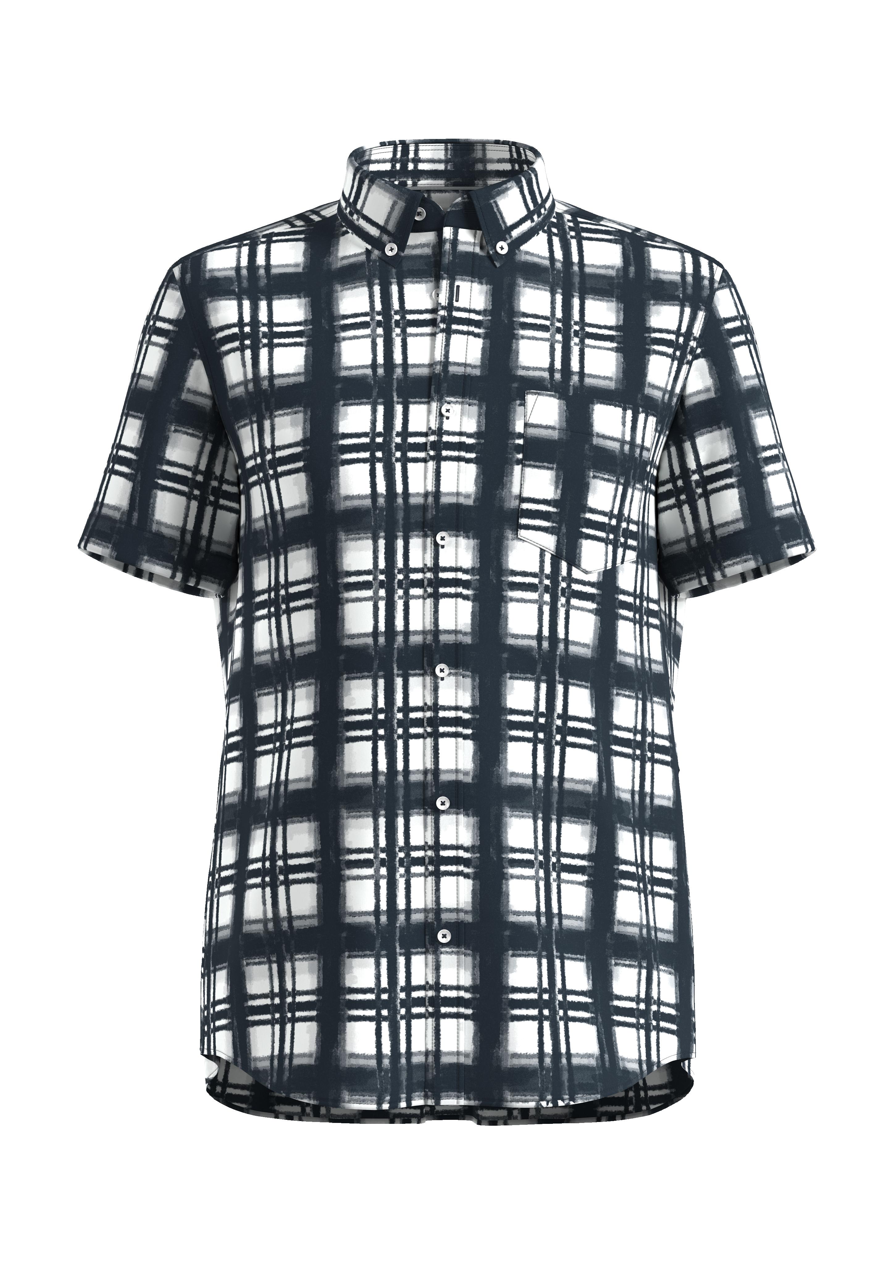 Kurzarmhemd mit Allover-Print  2127517-59N3