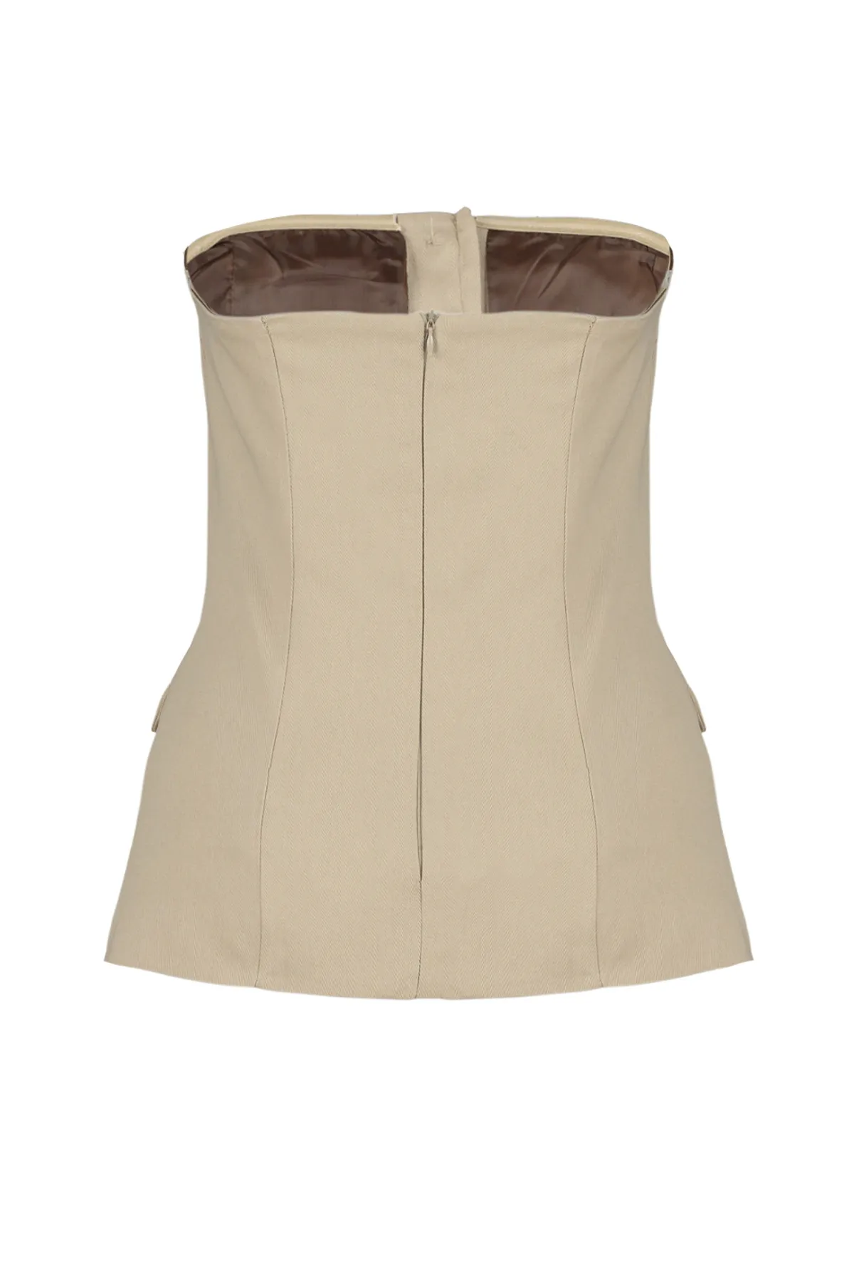 Trendyol Collection  Beige Premium Regular Webweste TWOSS24YE00021