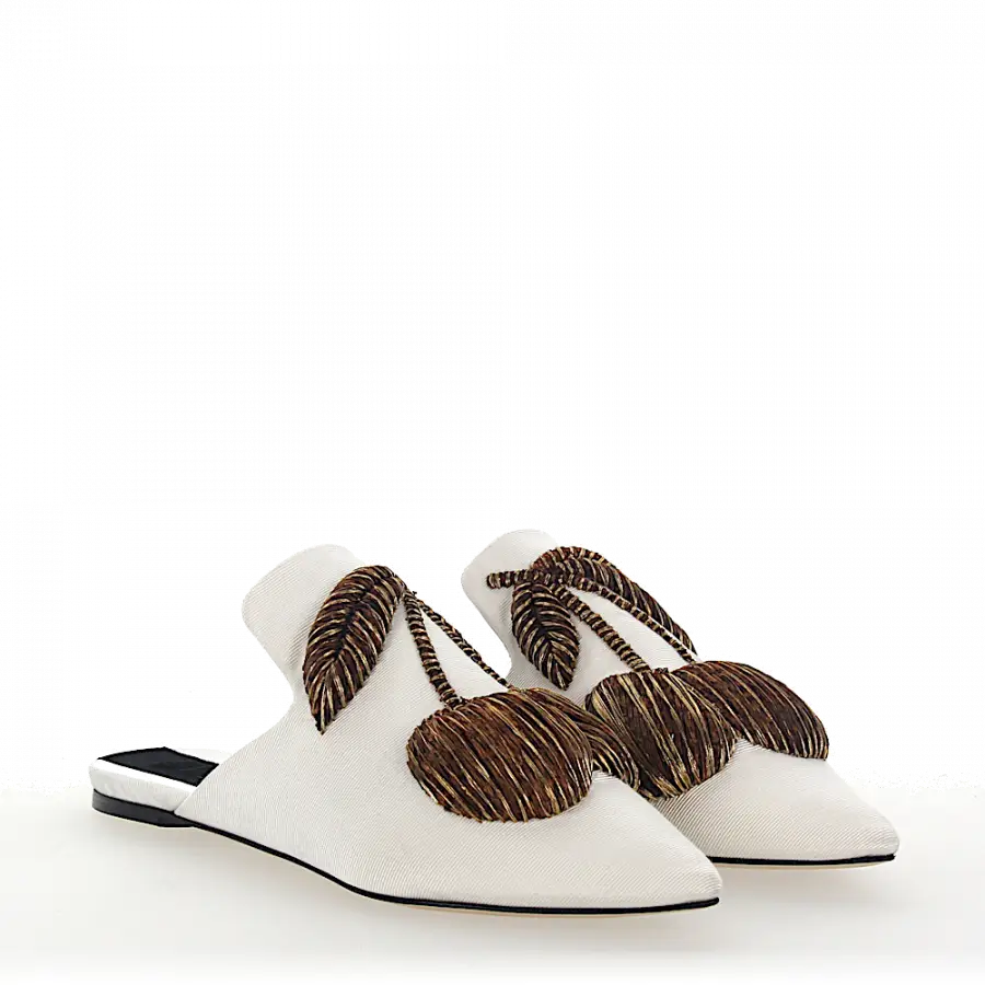 SANAYI 313 - Slipper 102721 Textil - weiß