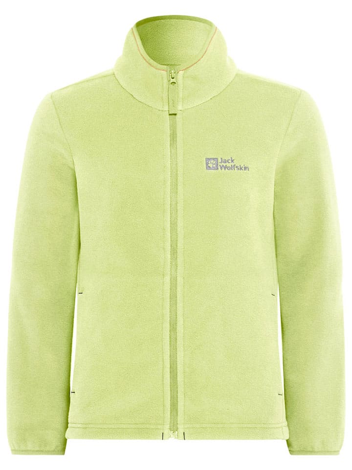 Jack Wolfskin Fleecejacke in Hellgrün günstig kaufen
