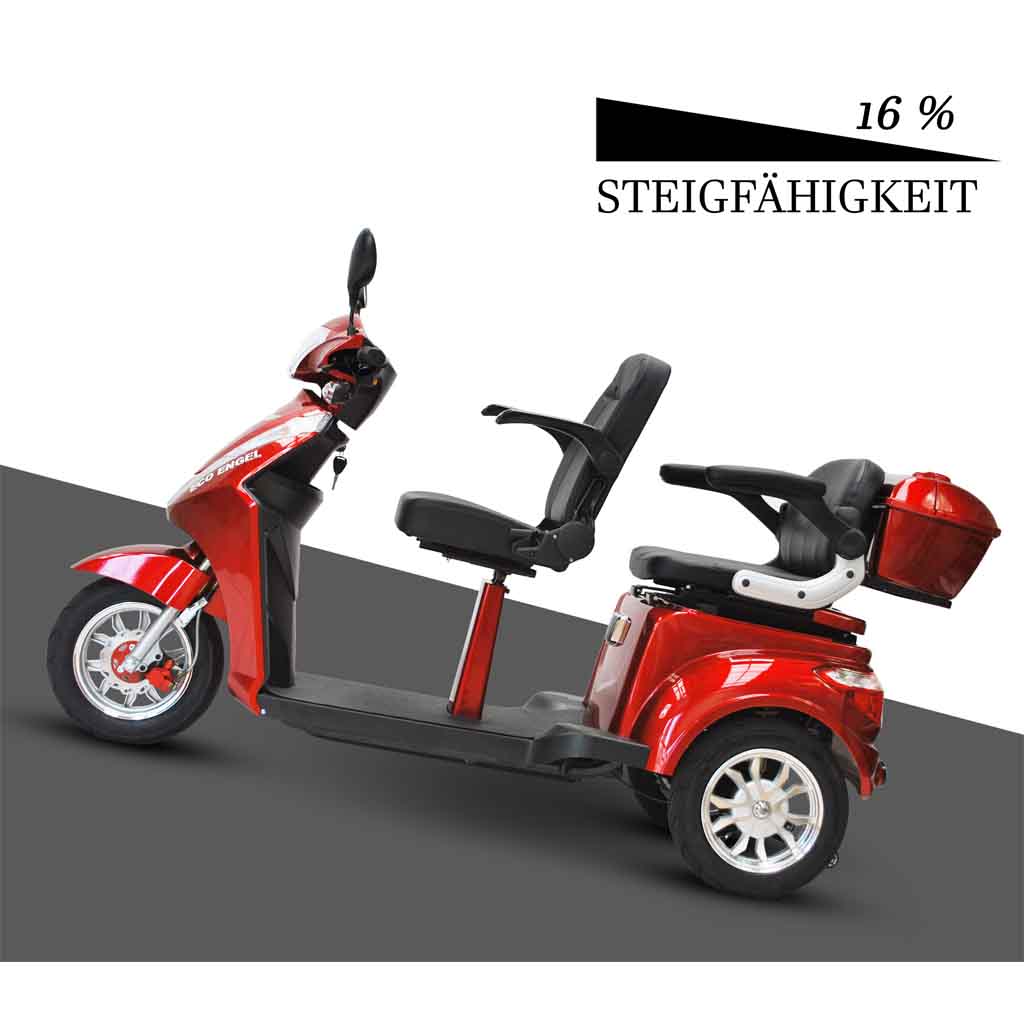 ECO ENGEL Seniorenmobil Eco Engel 503 Rot, 25 km/h Blei Akku