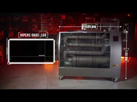 Hipers 722316852 WDP50IS Încălzitor diesel cu infraroșu Pro 14 kW Motiv din oțel inoxidabil 160-900 m³
