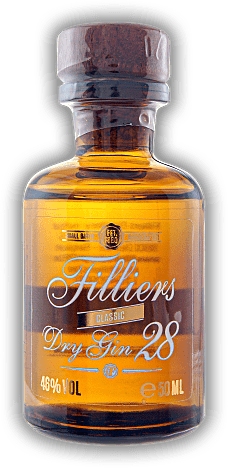 Filliers Dry Gin 28 0,05 Liter Filliers Dry Gin 28 0,05 Liter Belgischer Premium Gin mit 28 Botanicals. 0,05	 Liter - Vol 46%