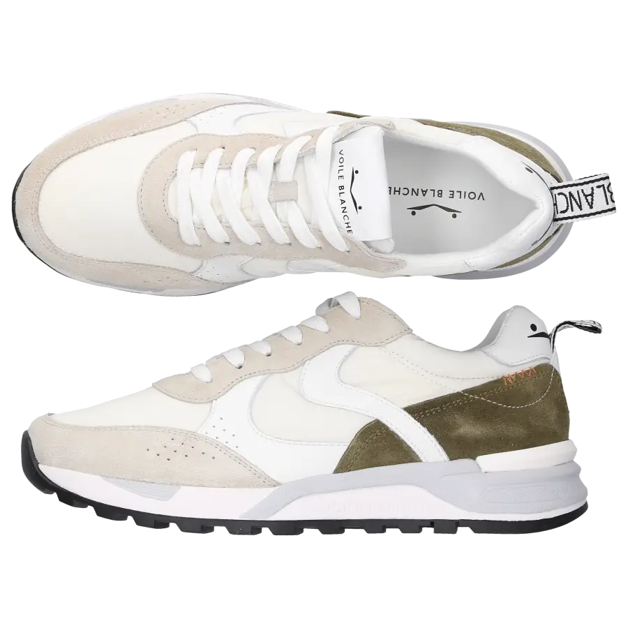 VOILE BLANCHE - Sneaker low MAGG Veloursleder - weiß