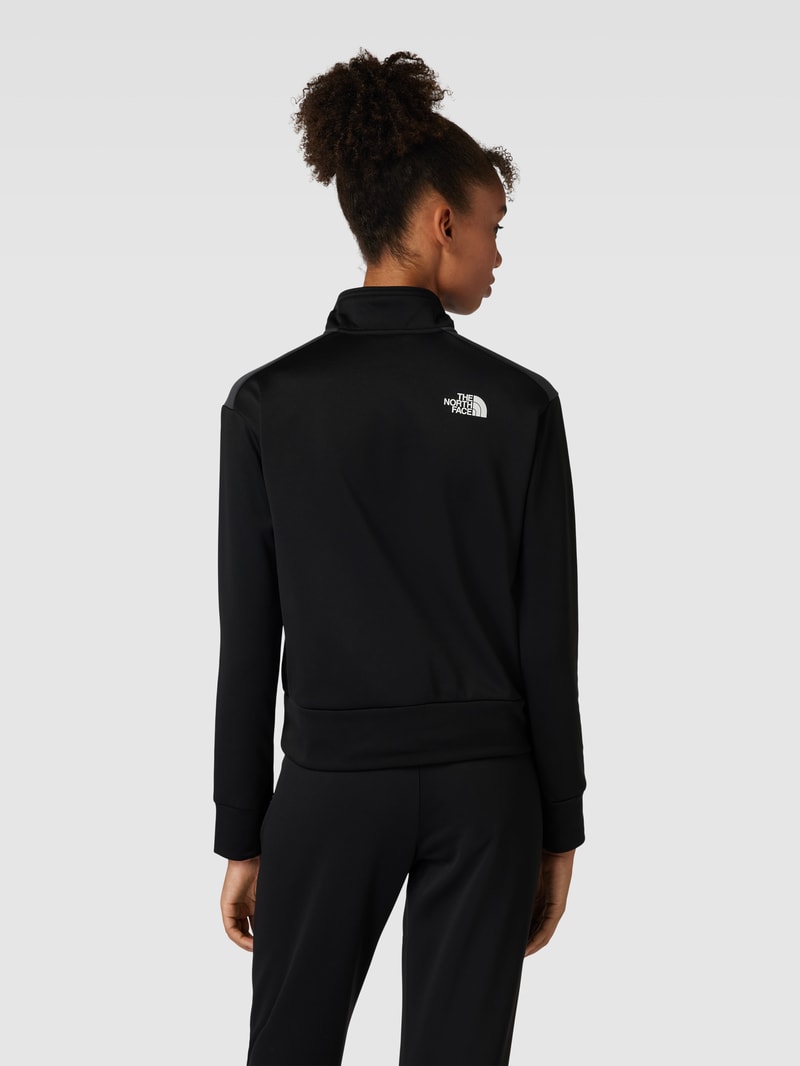 Sweatshirt mit Label-Print Modell 'REAXION' in schwarz
