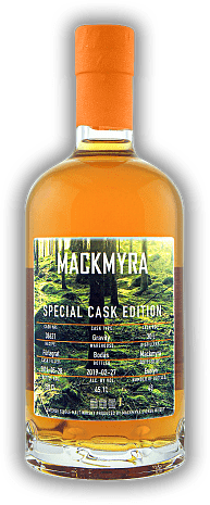 Mackmyra Special Cask Edition Vorgelagert Bourbon Cask 38621 45,1% Mackmyra Special Cask Edition Vorgelagert Bourbon Cask 38621 45,1% Elegante Rezeptur. Alter 4,7 J. - 0,5	 Liter - Vol 45,1%