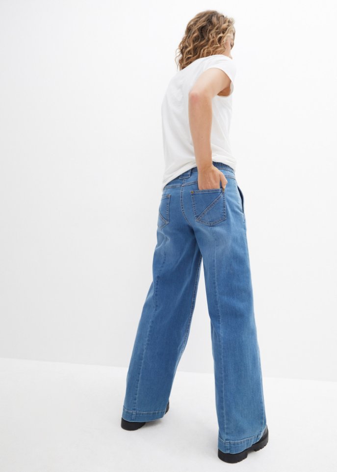 Jeans mit streckender Teilungsnaht