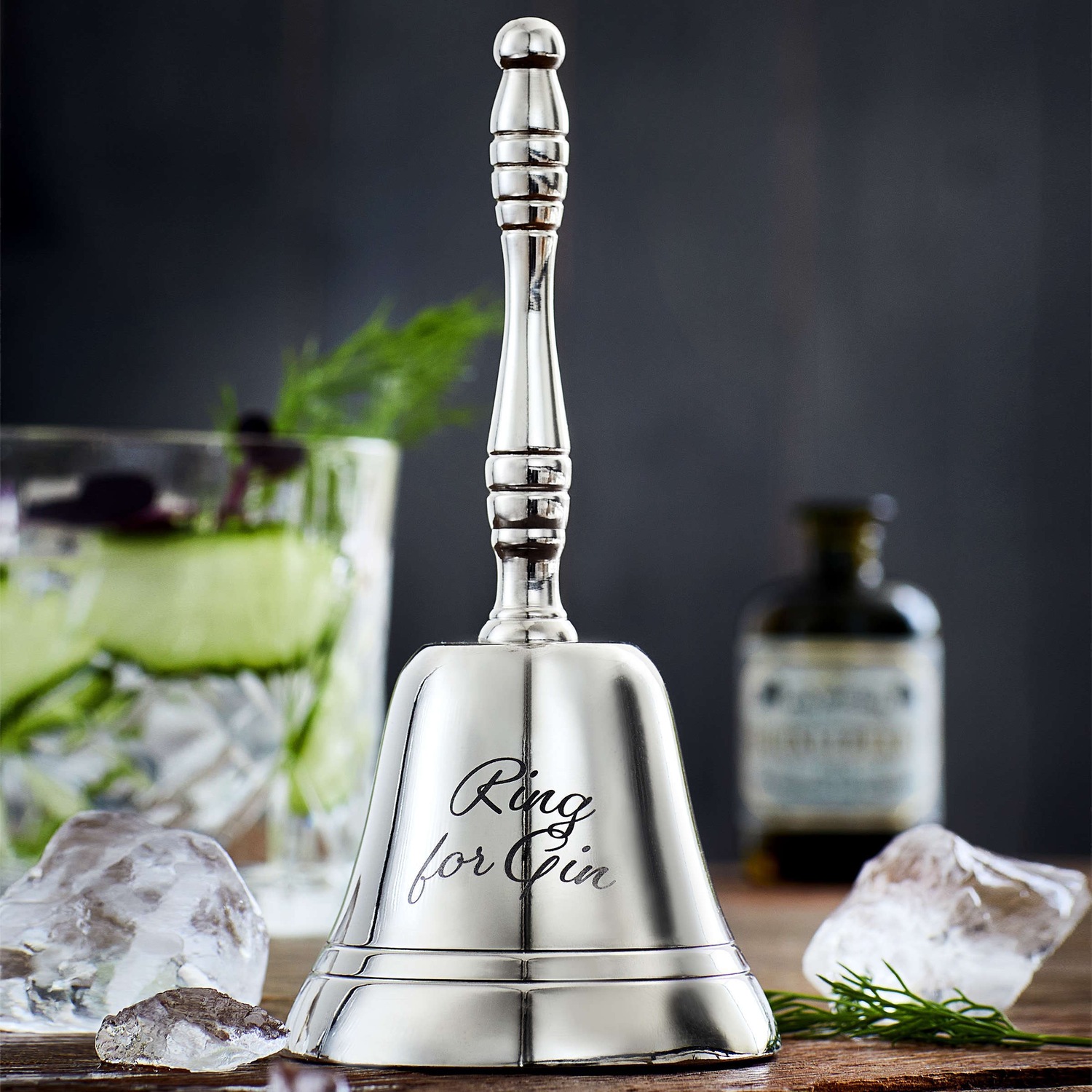 RING FOR GIN Glocke Höhe 16cm