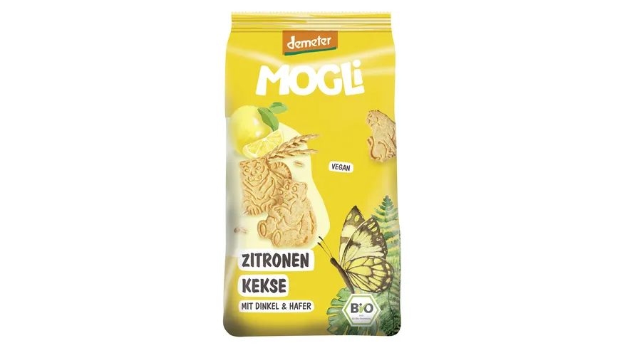 MOGLi Bio Zitronen Kekse mit Dinkel und Hafer 125 g