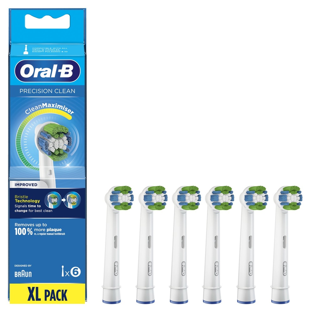 oral-b Oral-B Precision Clean Brossette Avec CleanMaximiser, 6 Brossettes De Rechange