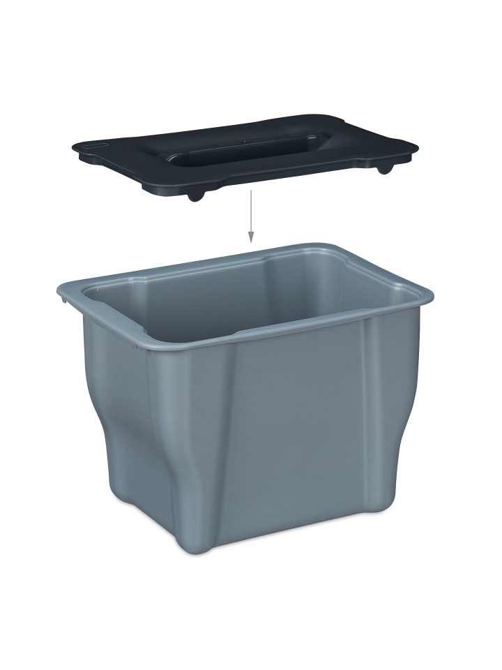 relaxdays Biomülleimer in Grau - 5 Liter günstig kaufen onesize