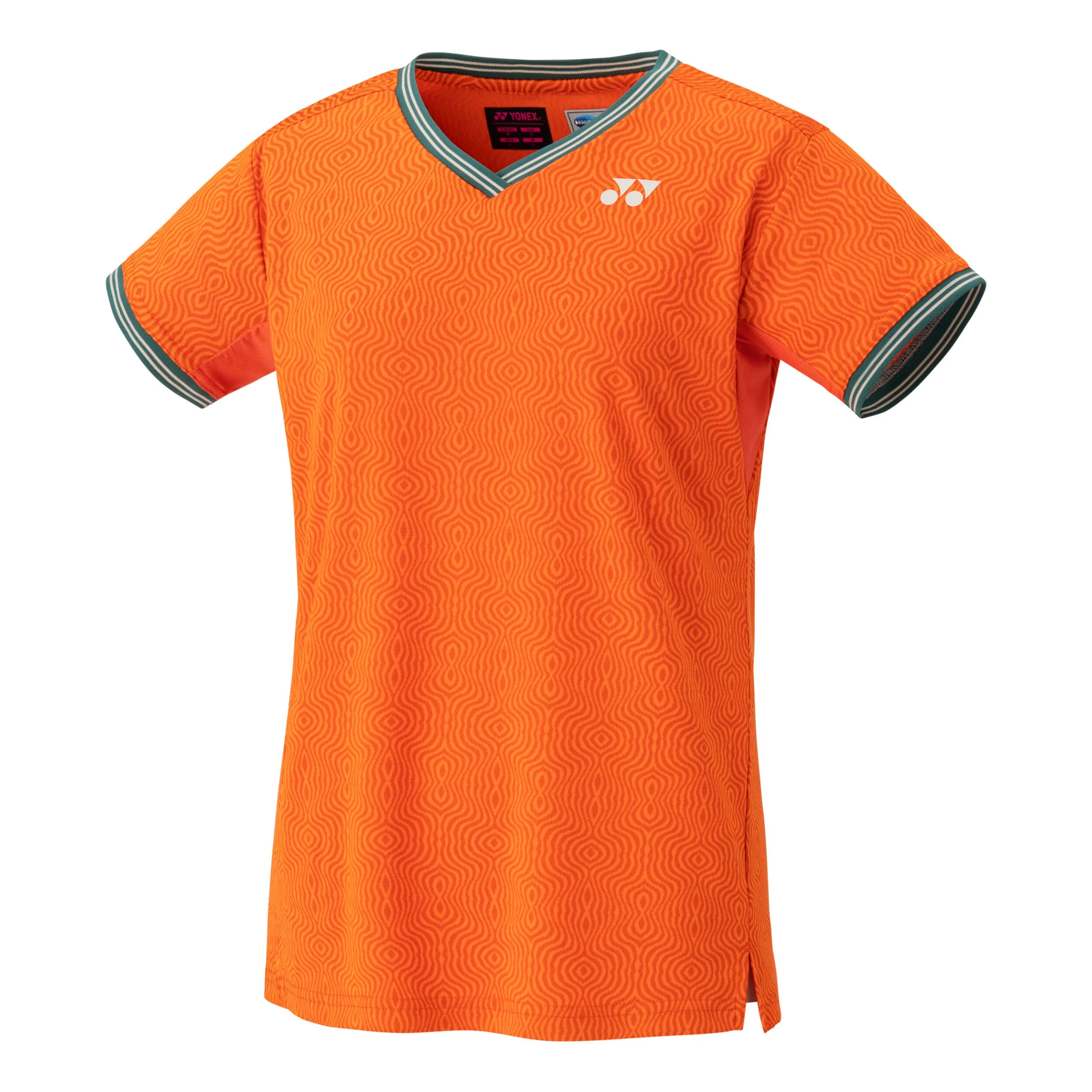 Crew Neck T-Shirt Damen - Orange