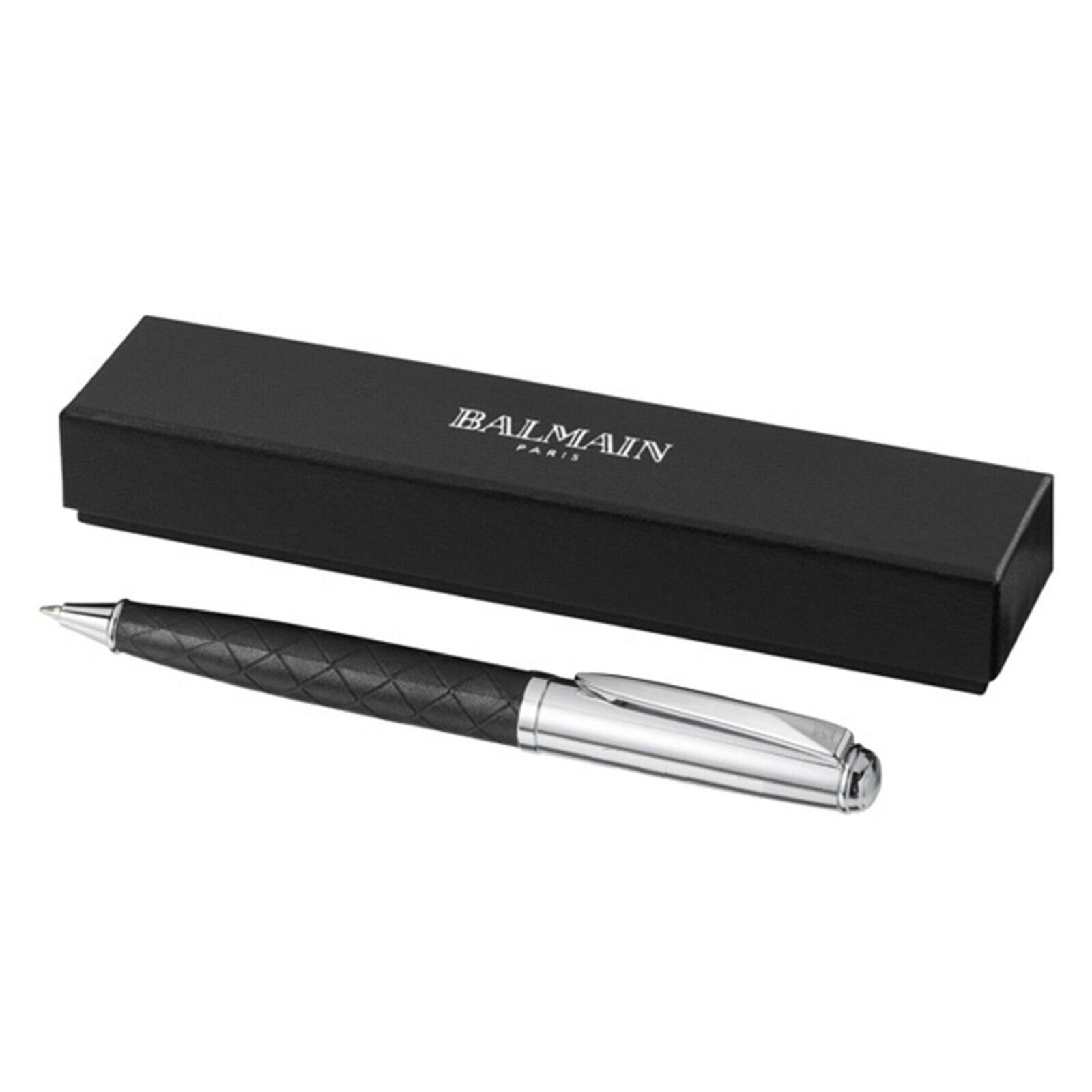 Balmain Kugelschreiber Balmain Paris Cross Kugelschreiber mit Gravur und Geschenkbox Stift, (Kuli Büro rutschfester Griffzone ergonomische Druckkugelschreiber Großraumine, für Erwachsenen Jugendlichen & Kinder), Metall Kugelschreiber für weiches und