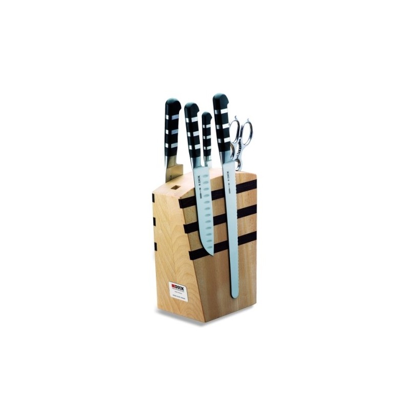 Magnetischer Designmesserblock aus Holz, Marke Dick, leerer Block