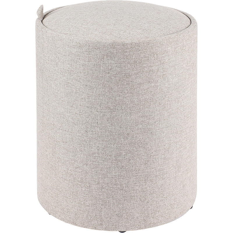 Vie Home Puff m/oppbevaring ø 34x40 cm lysbeige