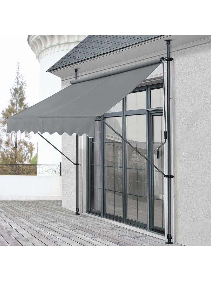 pro.tec Klemmmarkise in Grau (B)250cm günstig kaufen onesize