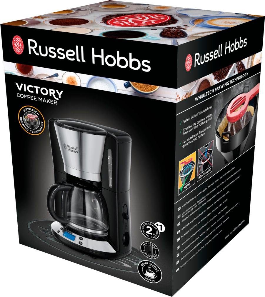 RUSSELL HOBBS Filterkaffeemaschine Victory 24030-56, 1,25l Kaffeekanne, 1x4, Digitale Glas-Kaffeemaschine