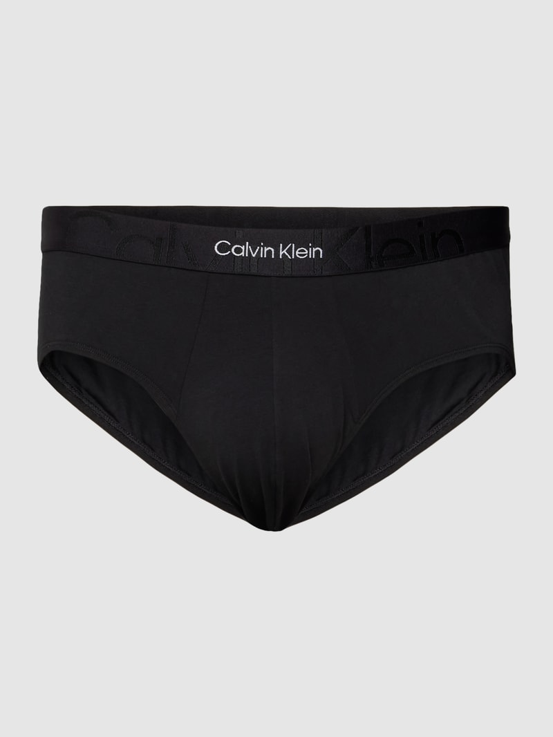 PLUS SIZE Slip mit mittelhohem Bund Modell 'HIP BRIEF' in schwarz