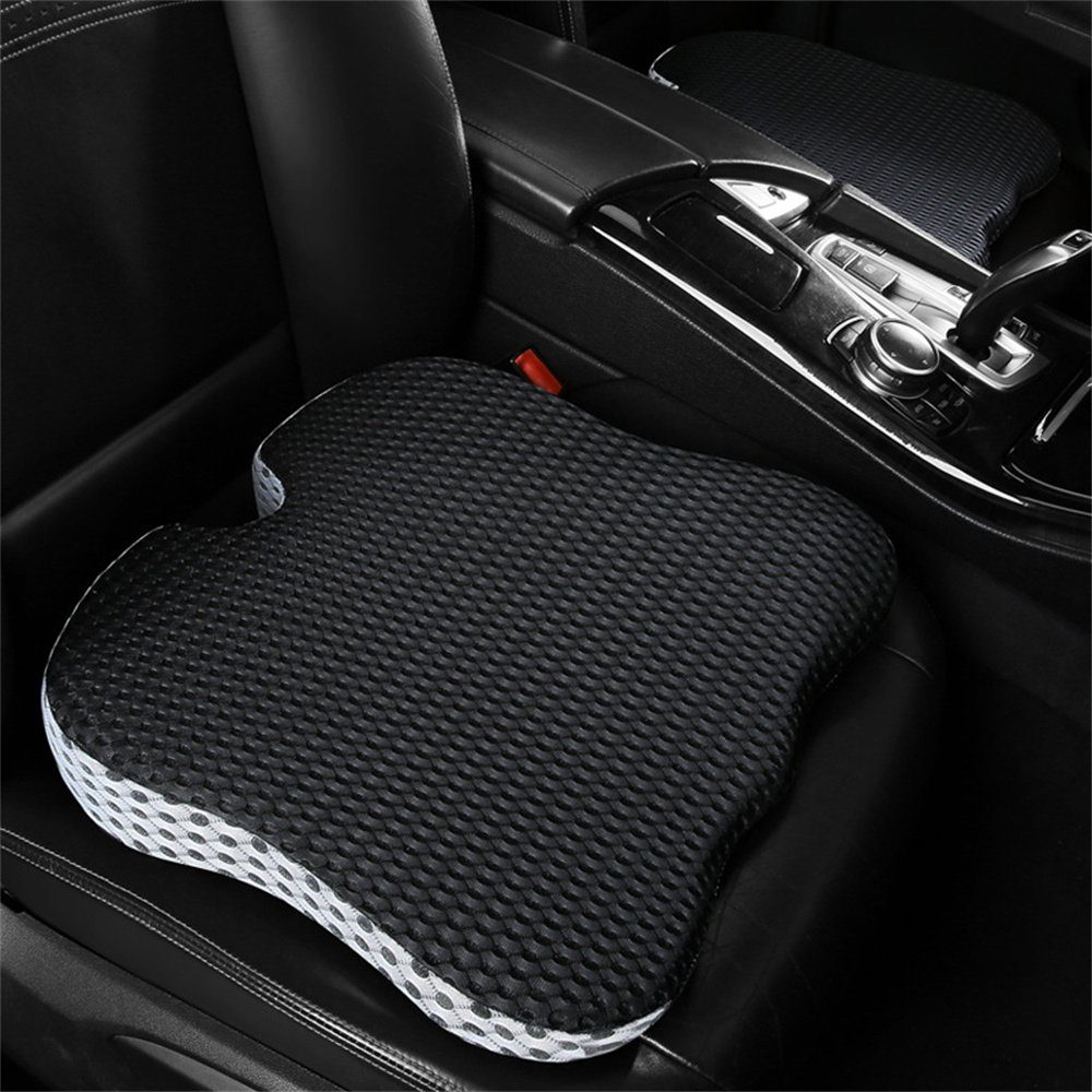 Runxizhou Keilkissen Keilkissen Autositz Sitzkeilkissen für Auto Schwarz, 1-tlg.