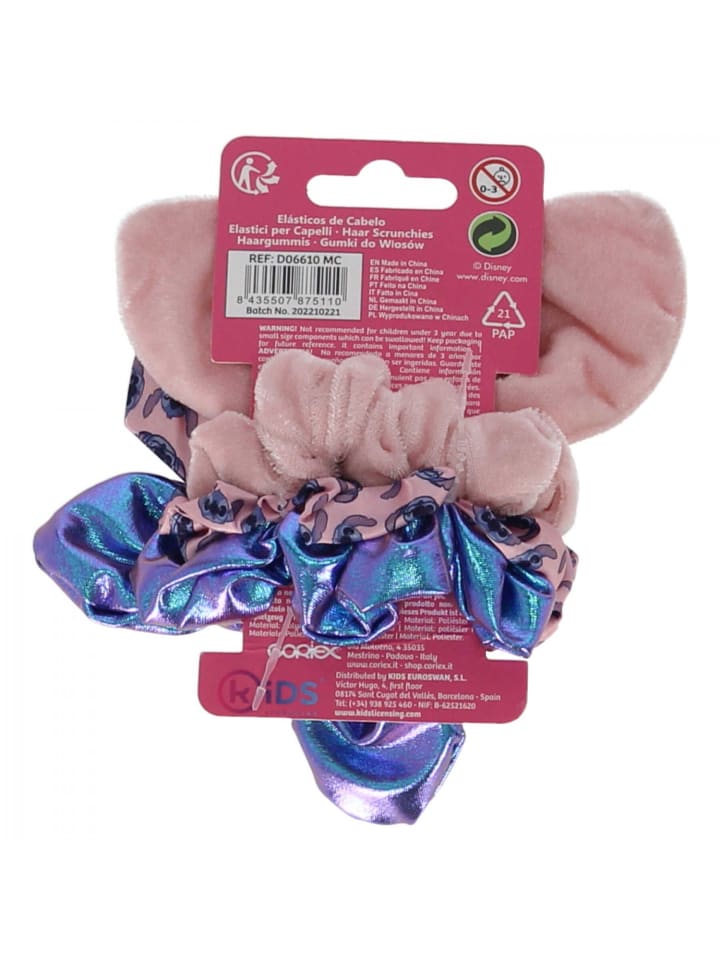 Lilo & Stitch Lilo & Stitch Scrunchies mit Schleife – Stylische Haargummis in Rosa günstig kaufen onesize