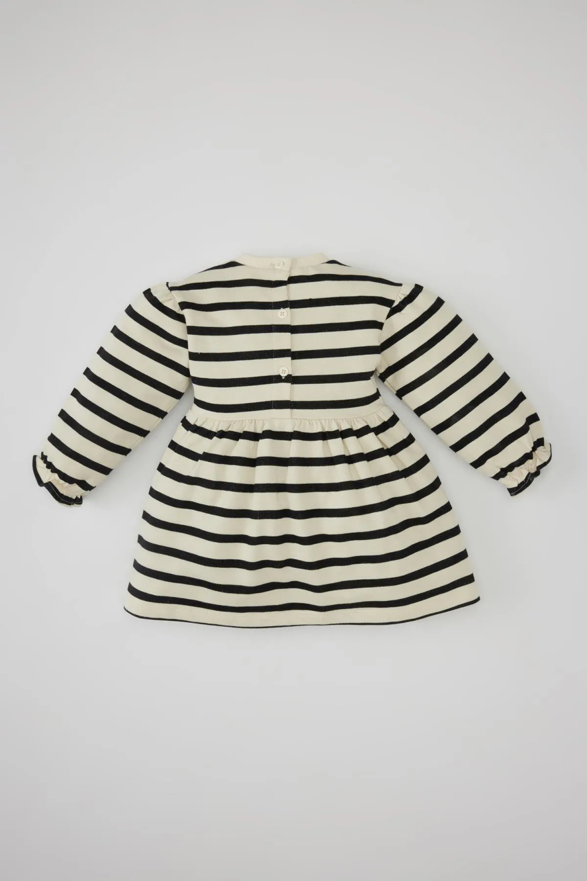DeFacto  Gestreiftes Langarmkleid für Babys, Mädchen B7567a524sp
