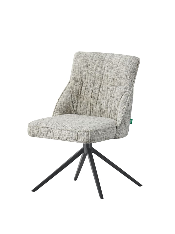 DUBI Möbel 2er-Set: Drehstuhl THOMAS-ZARA in Hellgrau - (B)49 x (H)84 x  (T)62 cm günstig kaufen onesize