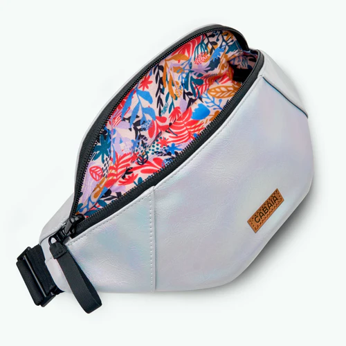 Small Rennes silver fanny pack
