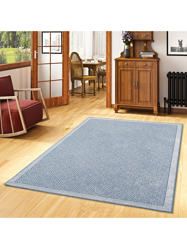 Pergamon In & Outdoor Teppich  Hampton Meliert in Groen günstig kaufen