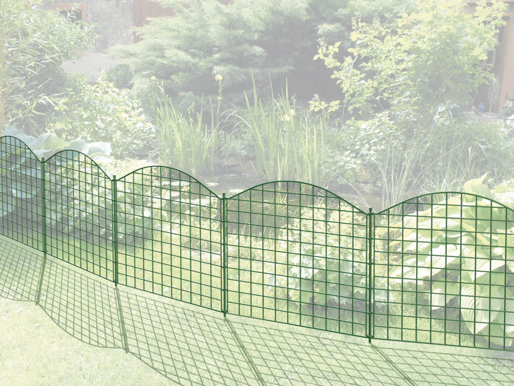 Powertec Garden Teichzaun Oberbogen 11-teiliger - Dunkelgrün
