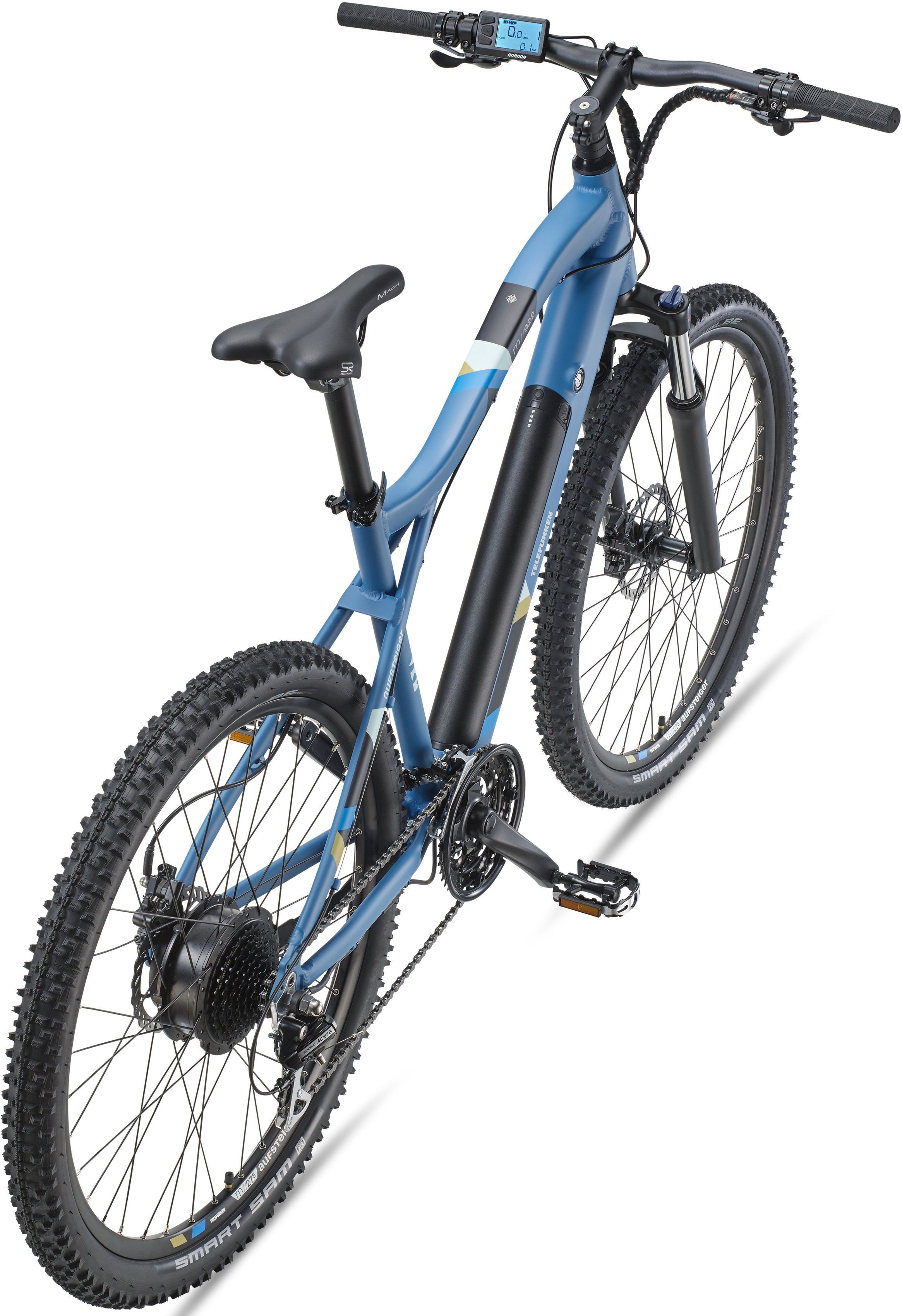 Telefunken E-Bike Aufsteiger M922, 24 Gang Shimano Acera Schaltwerk, Kettenschaltung, Heckmotor, 504 Wh Akku