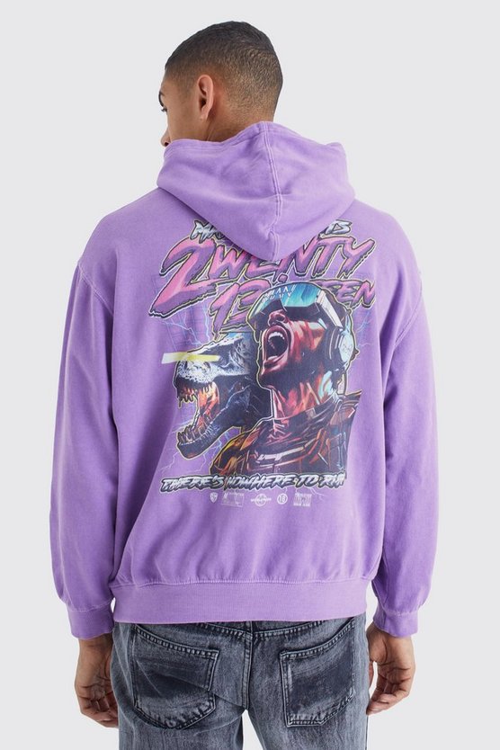Oversize Hoodie mit Print