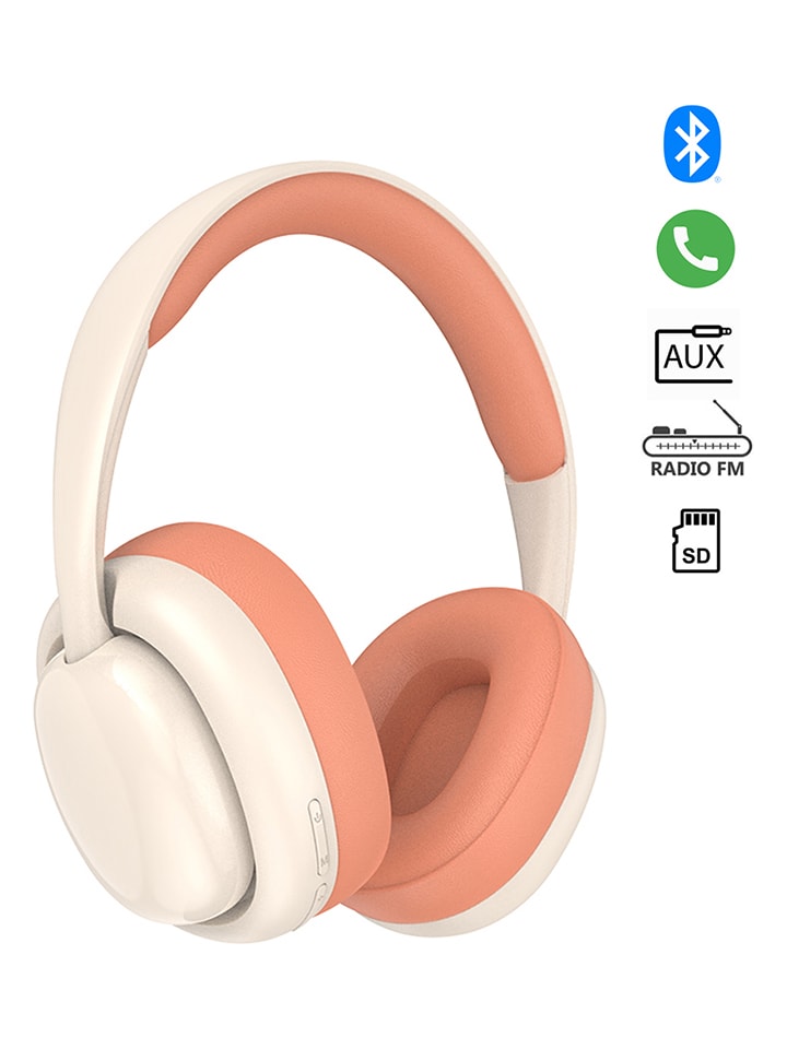 SWEET ACCESS Bluetooth-On-Ear-Kopfhörer in Creme/ Orange günstig kaufen onesize