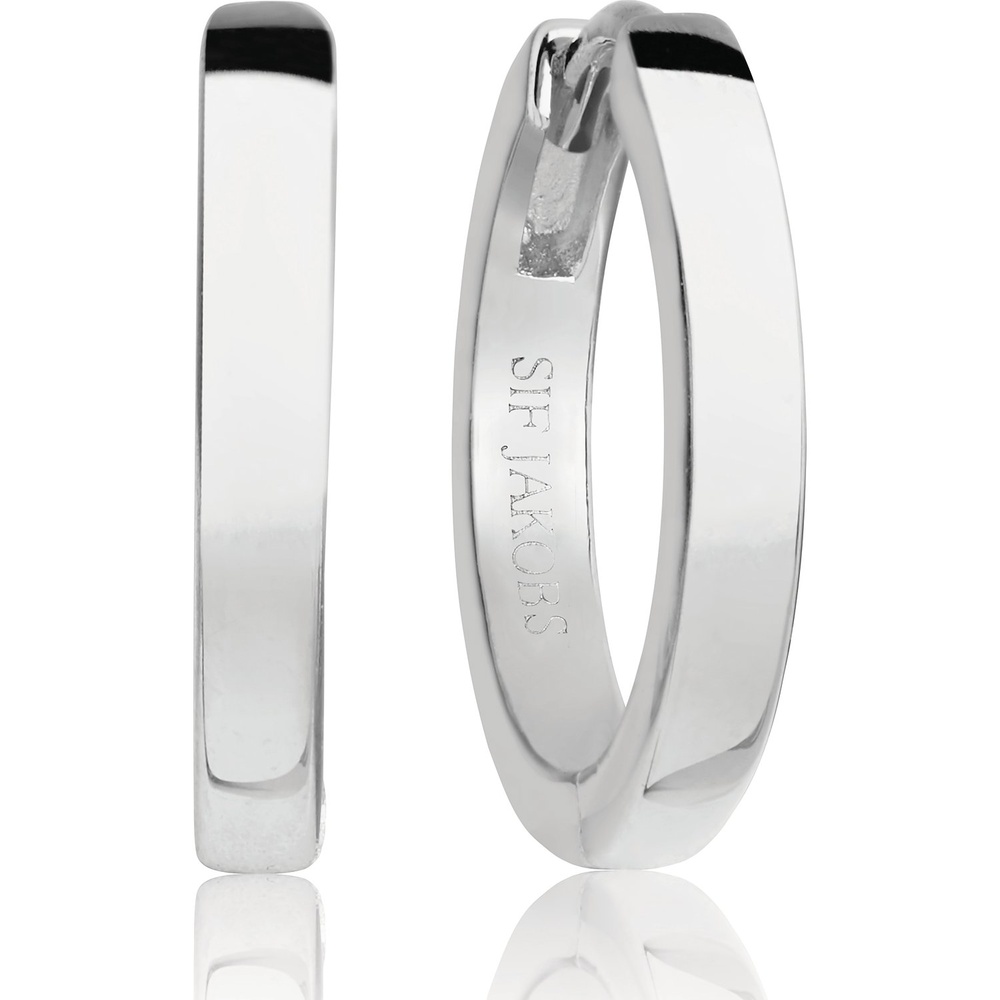 Sif Jakobs Jewellery Créoles 925 Argent Boucles d'oreilles