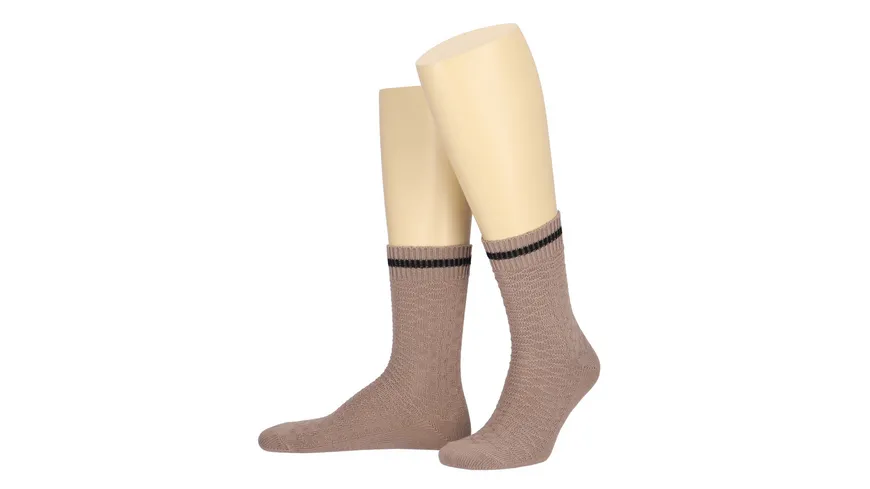 MOVE UP Herren Socken Stiefel Struktur taupe