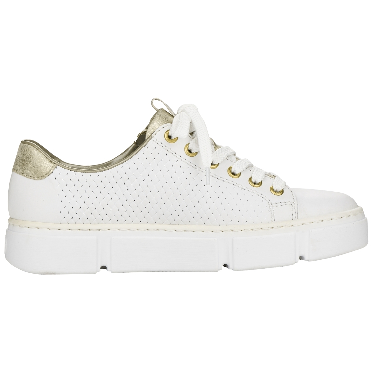 Rieker N5932 Sneaker Low weiss