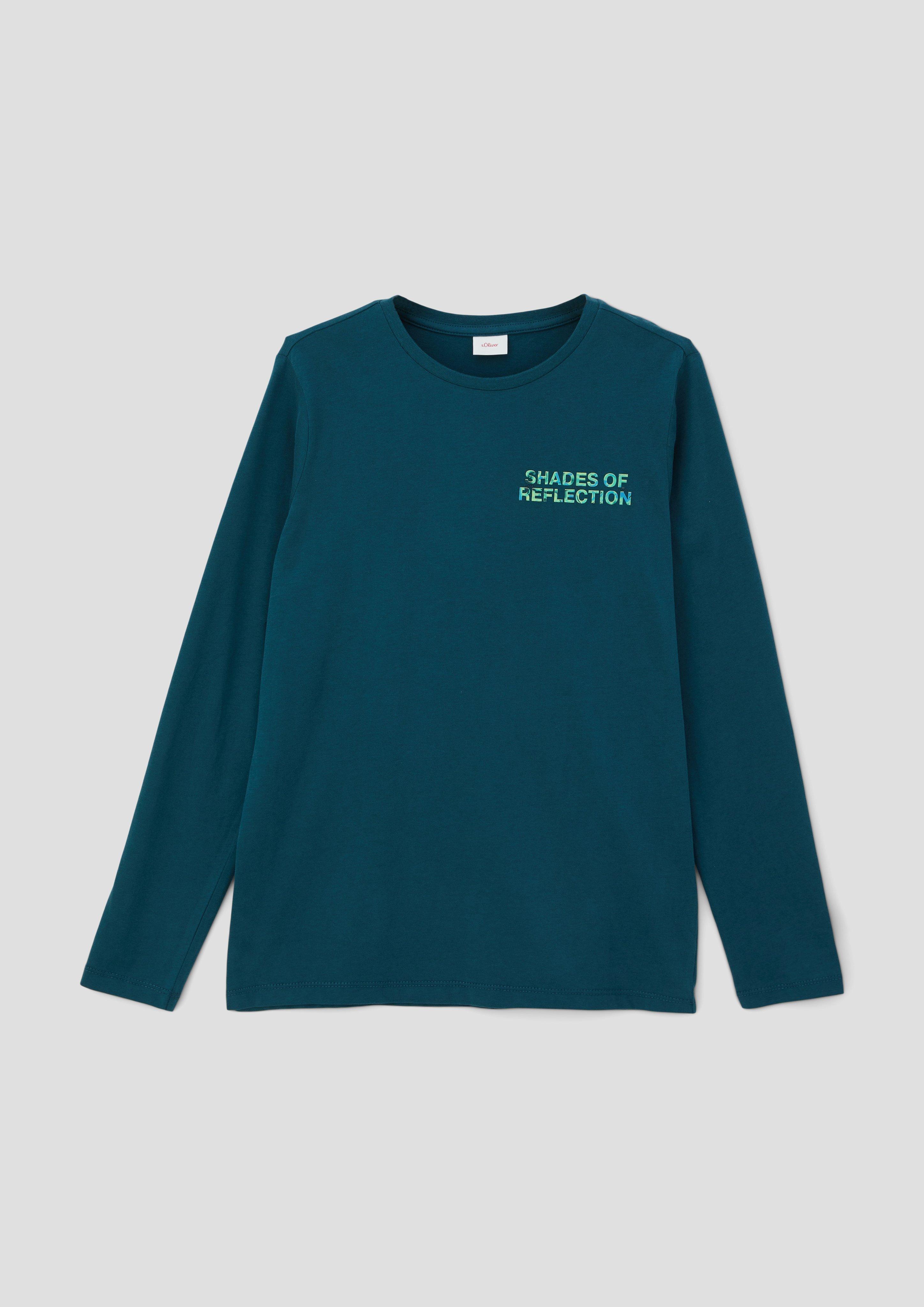 Longsleeve mit gummiertem Print  2134016-6904