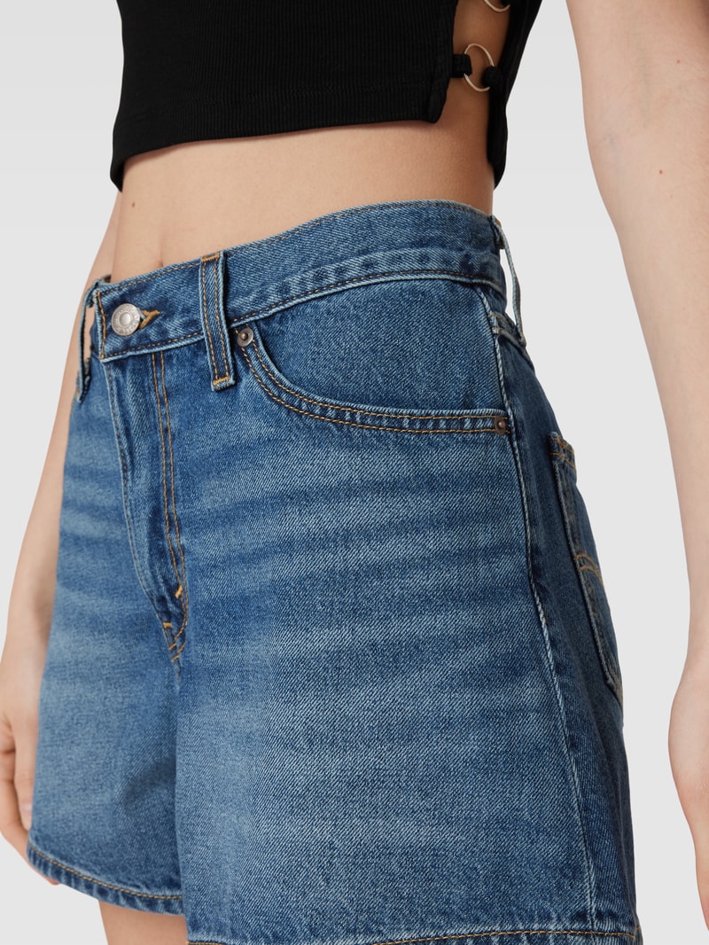 Jeansshorts aus reiner Baumwolle Modell '80'S' in jeans