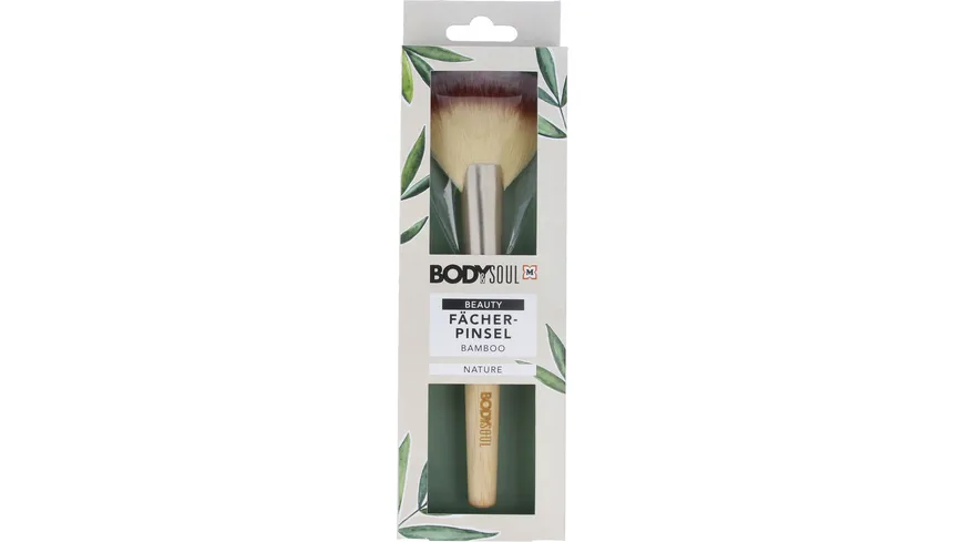 BODY&SOUL Fächerpinsel Bamboo Line natur
