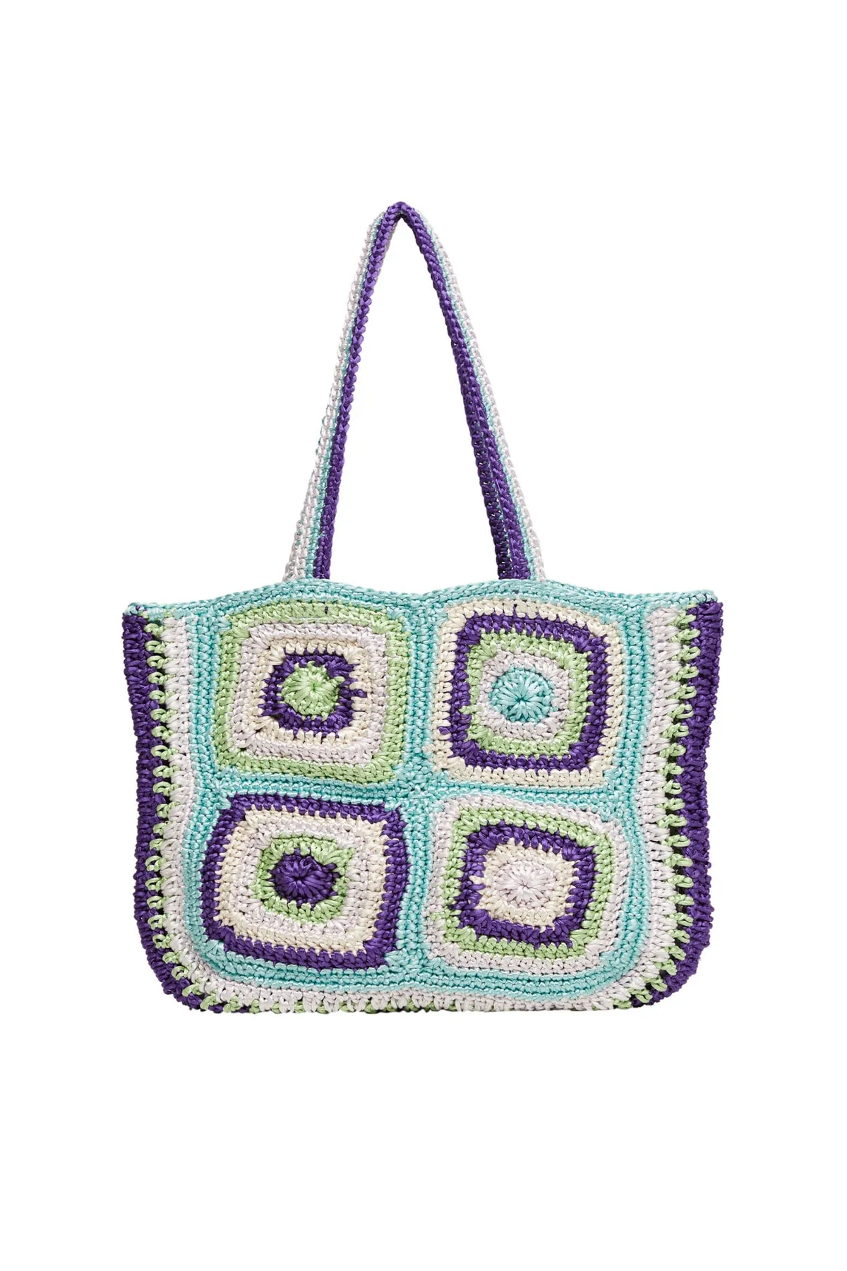 MANGO  Türkisfarbene Damen-Umhängetasche 37000074