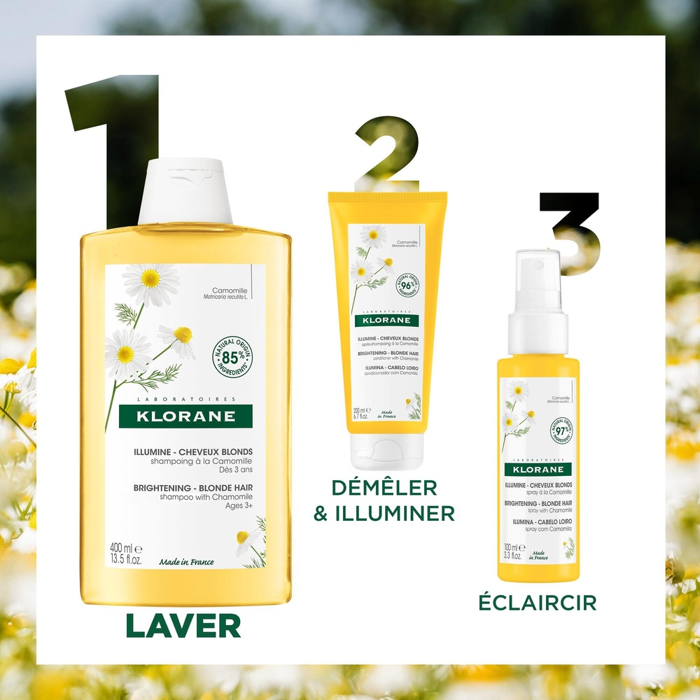 Klorane Klorane - Shampoing à la Camomille - Ill umine - Cheveux blonds 400 ml Shampooing