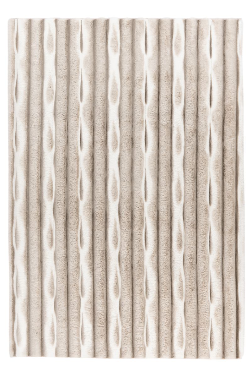 Kunstfell Waves Taupe 80 x 150 cm